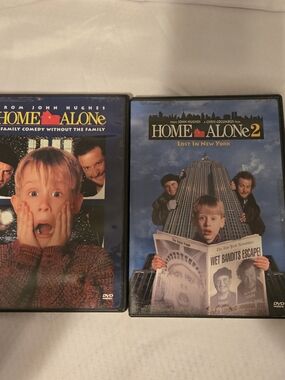Home Alone & Home Alone 2 DVD Set - Blue Cover Art Lot